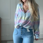 Chemise pastel adilynn arc en ciel rayures (55)