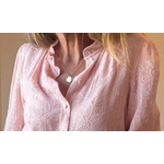 Camelia chemise brodée rose poudré peacen love  (1)