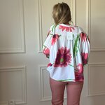 CAROLINE BLOUSE EN VOILE DE COTON GROSSE FLEURS COQUELICOT NOELINE (9)