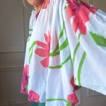 CAROLINE BLOUSE EN VOILE DE COTON GROSSE FLEURS COQUELICOT NOELINE (25)