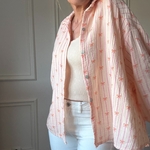 CHEMISE ORANGE FLOT SELMA NOELINE EN GAZE DE COTON (3)