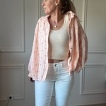 CHEMISE ORANGE FLOT SELMA NOELINE EN GAZE DE COTON (13)