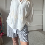 SHORT RAYE MARIN NOELINE EN GAZE DE COTON (1)