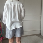 SHORT RAYE MARIN NOELINE EN GAZE DE COTON (6)