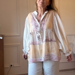 05 VENUS BLOUSE EN VOILE DE COTON PALMIER beige NOELINE (2)