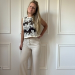 PANTALON EMMAELLA ALIX BEIGE TAILLE HAUTE POCHE PLAQUEE (10)