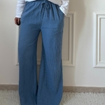 Pantalon gaze de coton bleu lacomy zelia peace nlove april vintage (13)