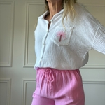 EVASION ROSE chemise gaze de coton rose lacomy zelia peace n'love april vintage (2)