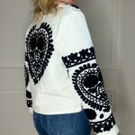 veste matelassée noir et blanc musy muse