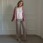 APRIL VINTAGE - PULL COEUR - CLARA - Pull rayure heart beige-rose (1)
