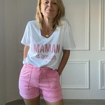 CIMINY Short en jean rose avec poches plaquées AURELIEN (6)