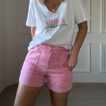CIMINY Short en jean rose avec poches plaquées AURELIEN (8)