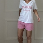 CIMINY Short en jean rose avec poches plaquées AURELIEN