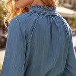 CIMINY CHEMISE EN DENIM JEAN BLEU (1)