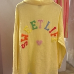 CHEMISE EN GAZE DE COTON JAUNE SWEETLIFE (2)