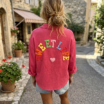 CHEMISE EN GAZE DE COTON ROSE SWEETLIFE