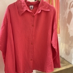 CHEMISE EN GAZE DE COTON ROSE SWEETLIFE (2)