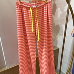LOUANE PANTALON A RAYURE POHEME PARIS ORANGE
