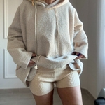 SHORT BEIGE CIMINY EN MAILLE TORSADE COTELE  (5)_5466