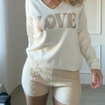 SHORT BEIGE CIMINY EN MAILLE TORSADE COTELE  (7)