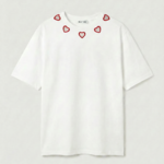 T-SHIRT PETIT COEUR ROUGE COL MUSY MUSE