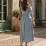 robe en jeans longue