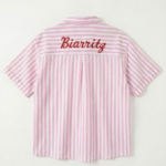 BIARRITZ MUSY MUSE CHEMISE RAYEE ROSE (3)