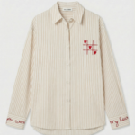 Musy muse chemise jaune écru jeu du morpion (4)
