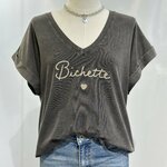 BICHETTE TEE SHIRT NOIR DELAVE APRIL VINTAGE (2)