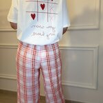 PANTALON FLUIDE FEMME COTON A CARREAU APRIL VINTAGE (4)