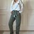 EVASION KAKI Pantalon gaze de coton kaki lacomy zelia peace n'love april vintage (15)