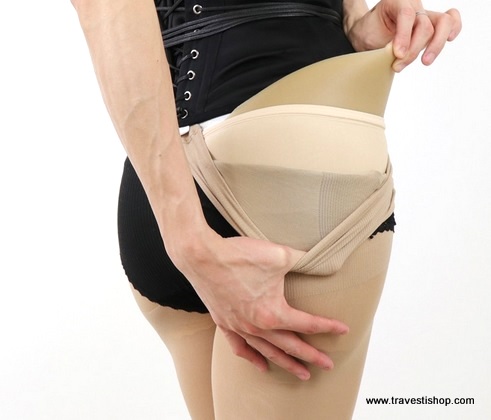 FESSES SILICONE M TRAVESTIE