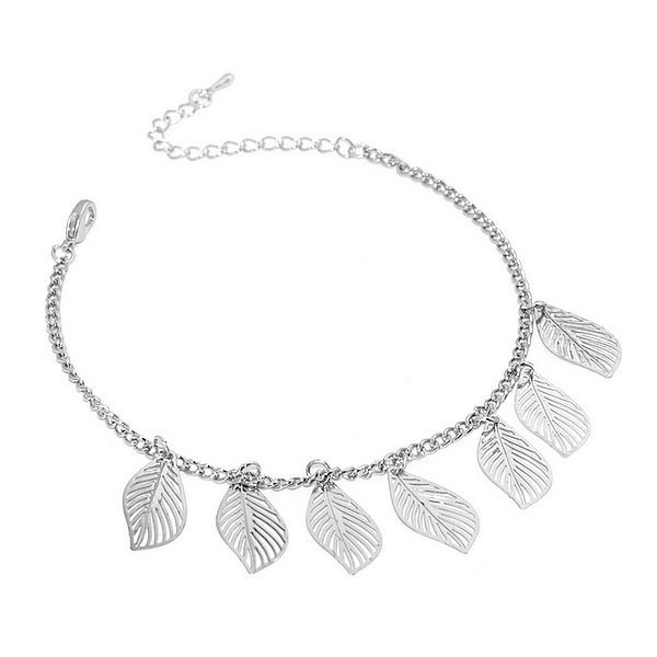 bracelet-fantaisie-pour-femme-couleur-argente-feuilles-pendantes