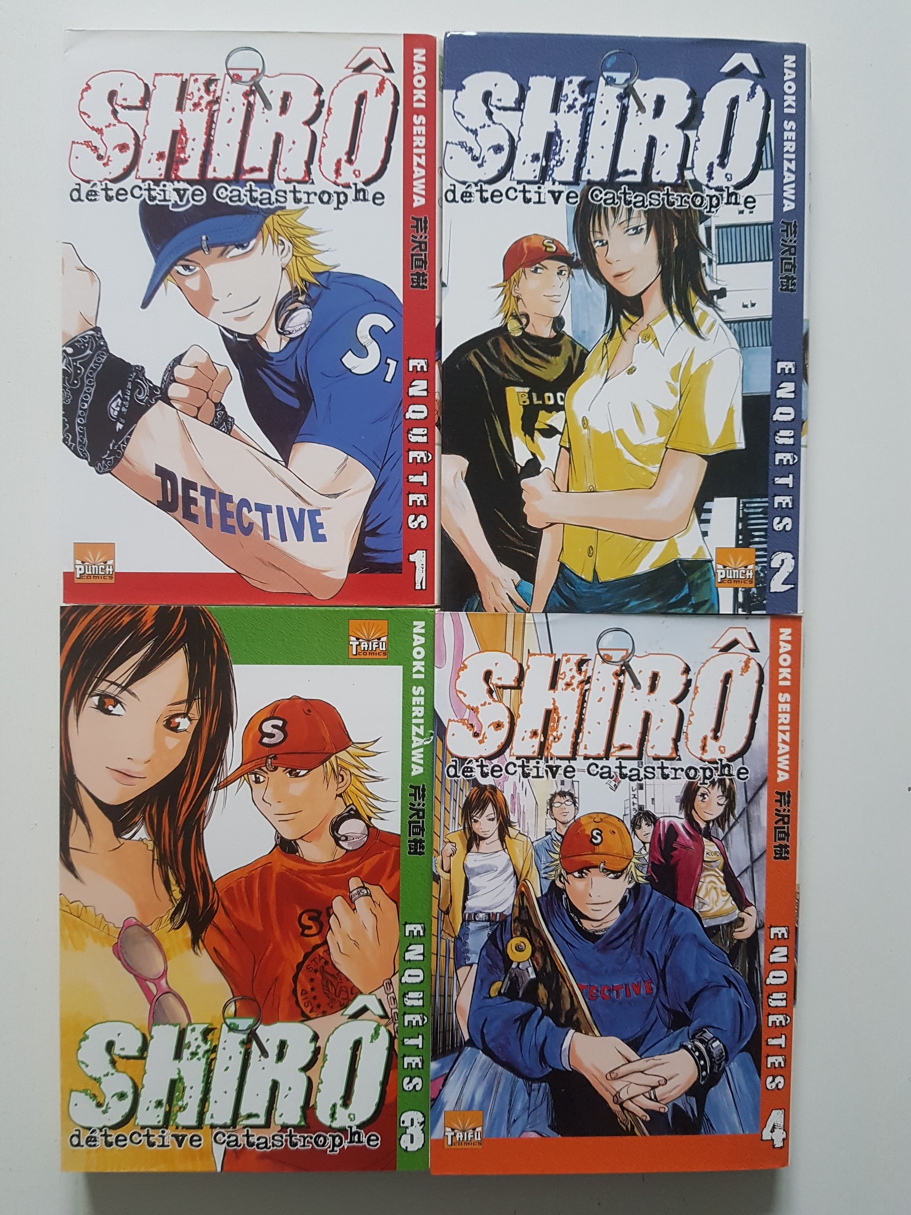Shiro Détective Catastrophe : Tome 1 À 4 (Manga De Naoki Serizawa)