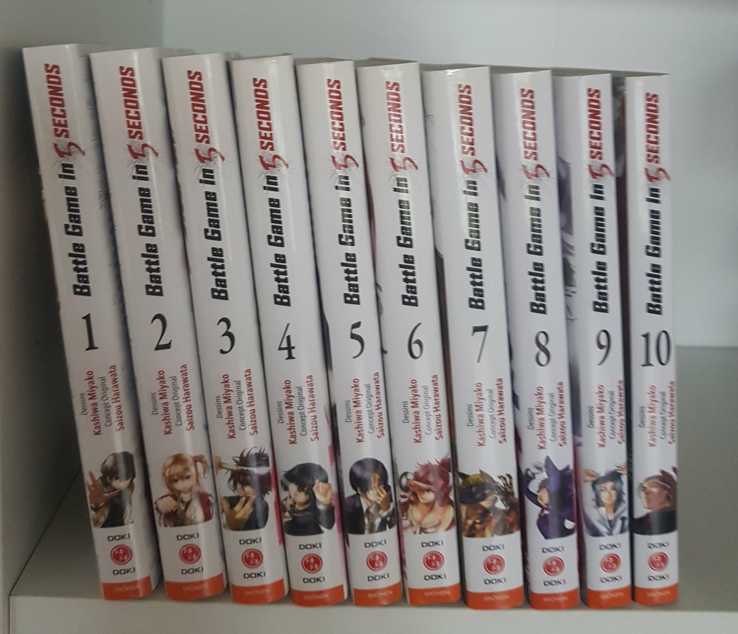 Battle Game in 5 Seconds : Tome 1 à 10 (manga de Miyako Kashiwa)