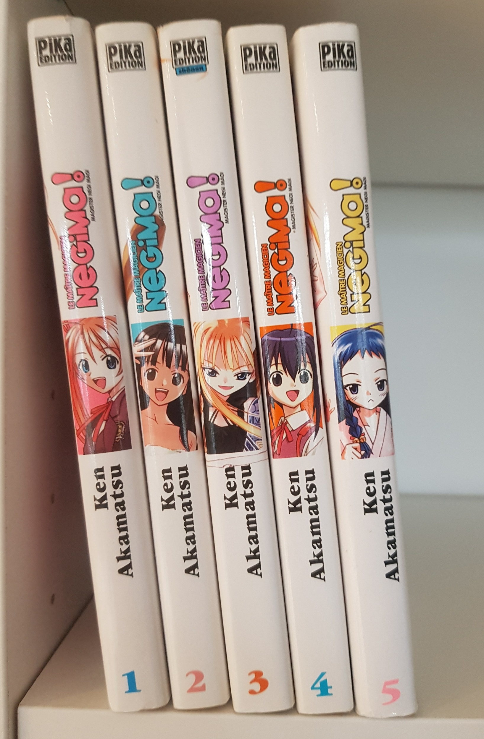 Negima : Tome 1 À 5 (Manga De Ken Akamatsu)