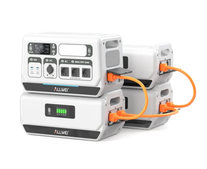Centrale électrique de balcon ALLWEI PPS2400 Pro + pack de 3 batteries B200 PRO jusquà 8 kWh