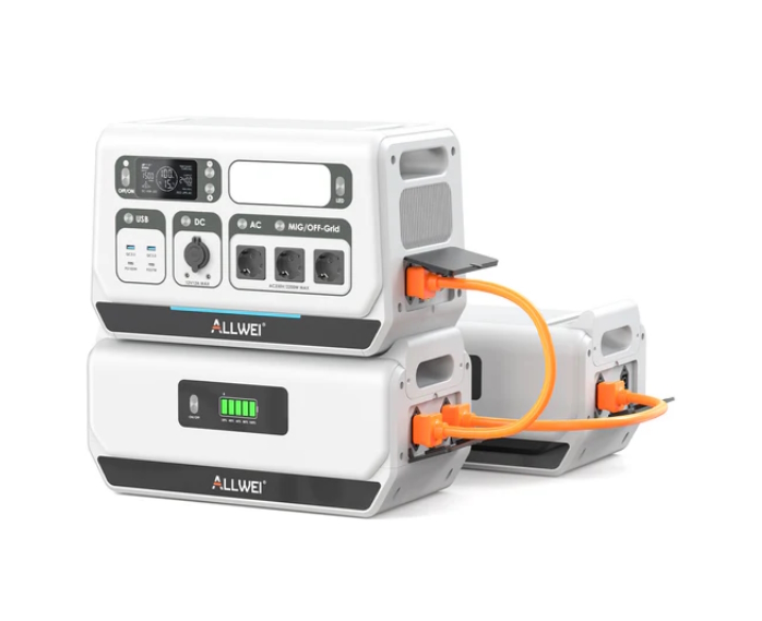 Centrale électrique de balcon ALLWEI PPS2400 Pro + 2 pack batterie B200 PRO jusquà 6kw