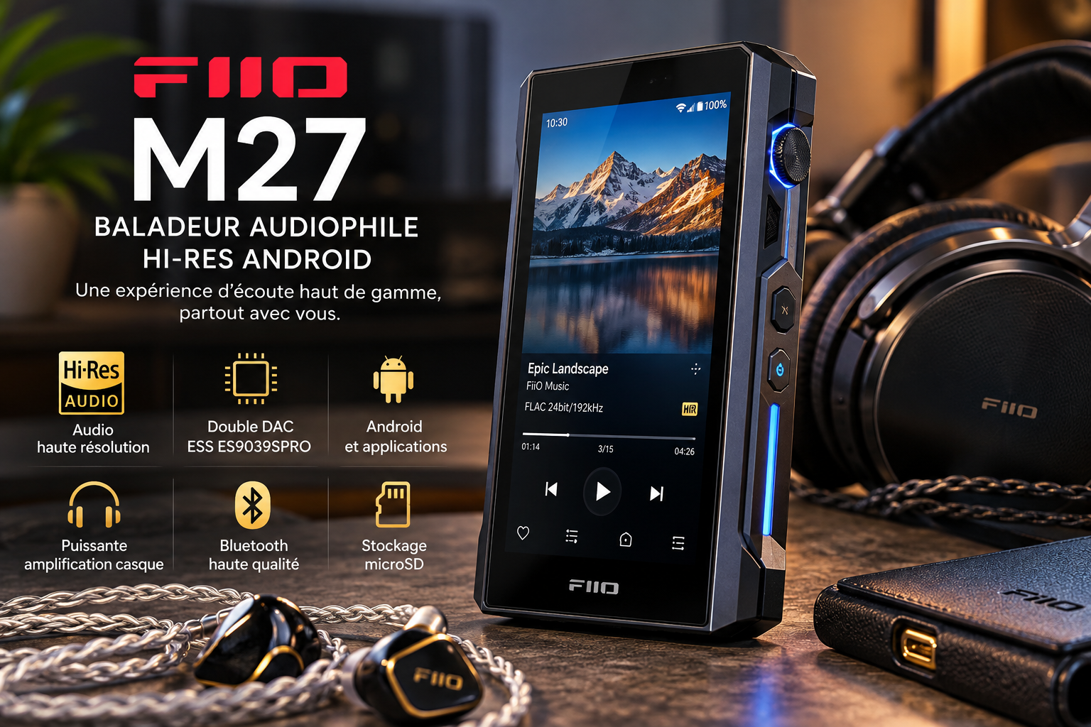 FiiO M27 : test des caractéristiques de ce baladeur audiophile Hi-Res