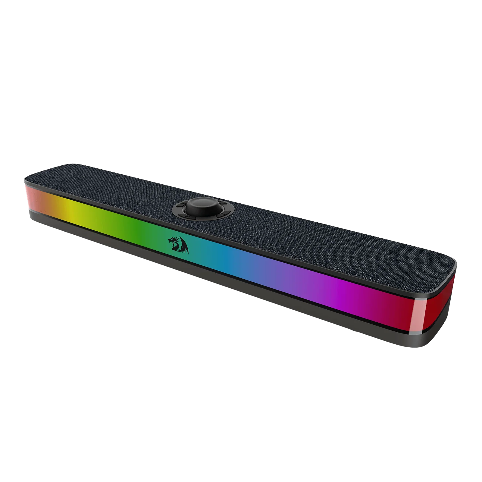 Vue complémentaire de la barre de son Redragon GS515 RGB pour ordinateur