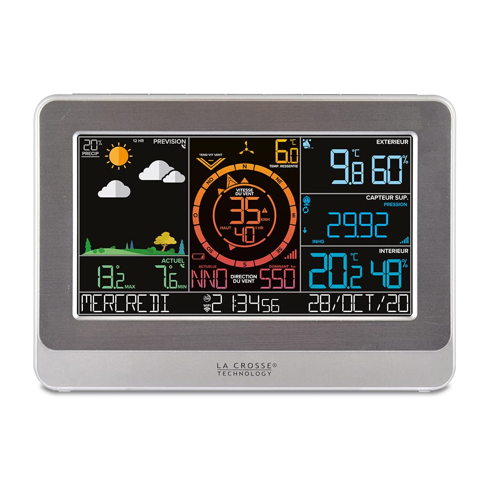Détail de la station météo La Crosse Technology WS6869 avec connexion Wi-Fi
