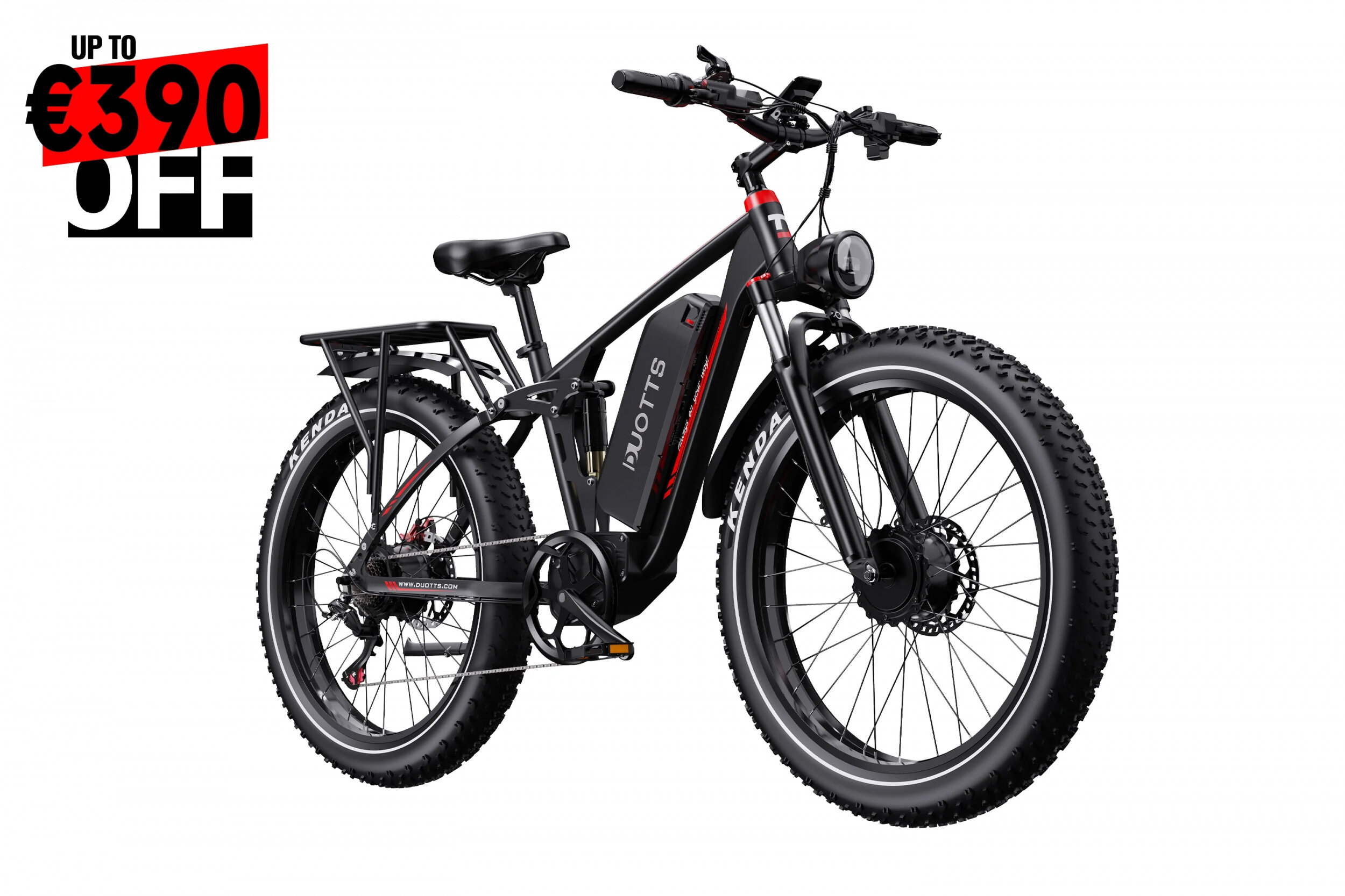 Vue officielle complémentaire du vélo électrique DUOTTS S26