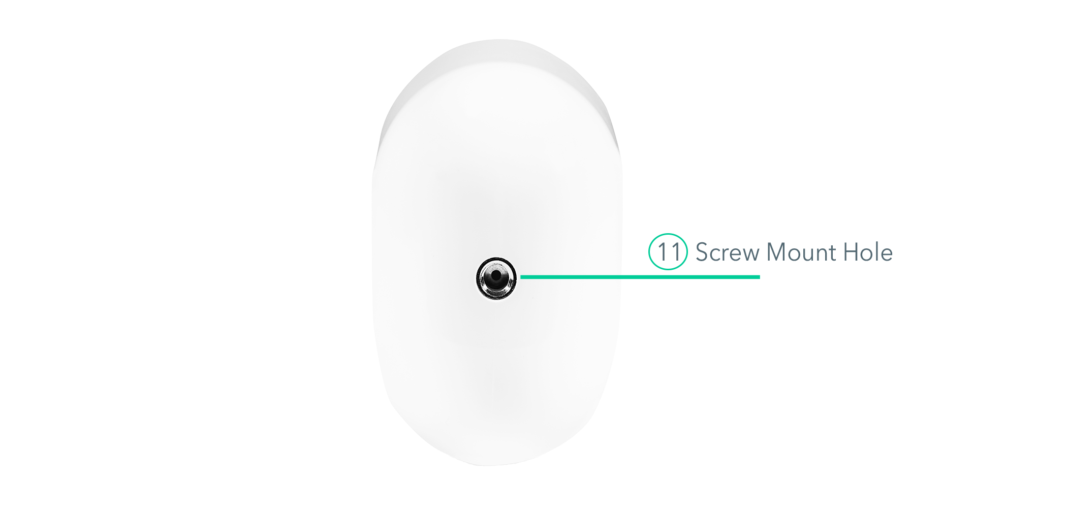 Vue arrière de la caméra de surveillance Arlo Pro 3