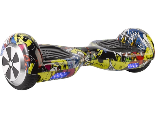 Vue complémentaire du hoverboard MPMAN G1 Urban Graffiti avec son design street art