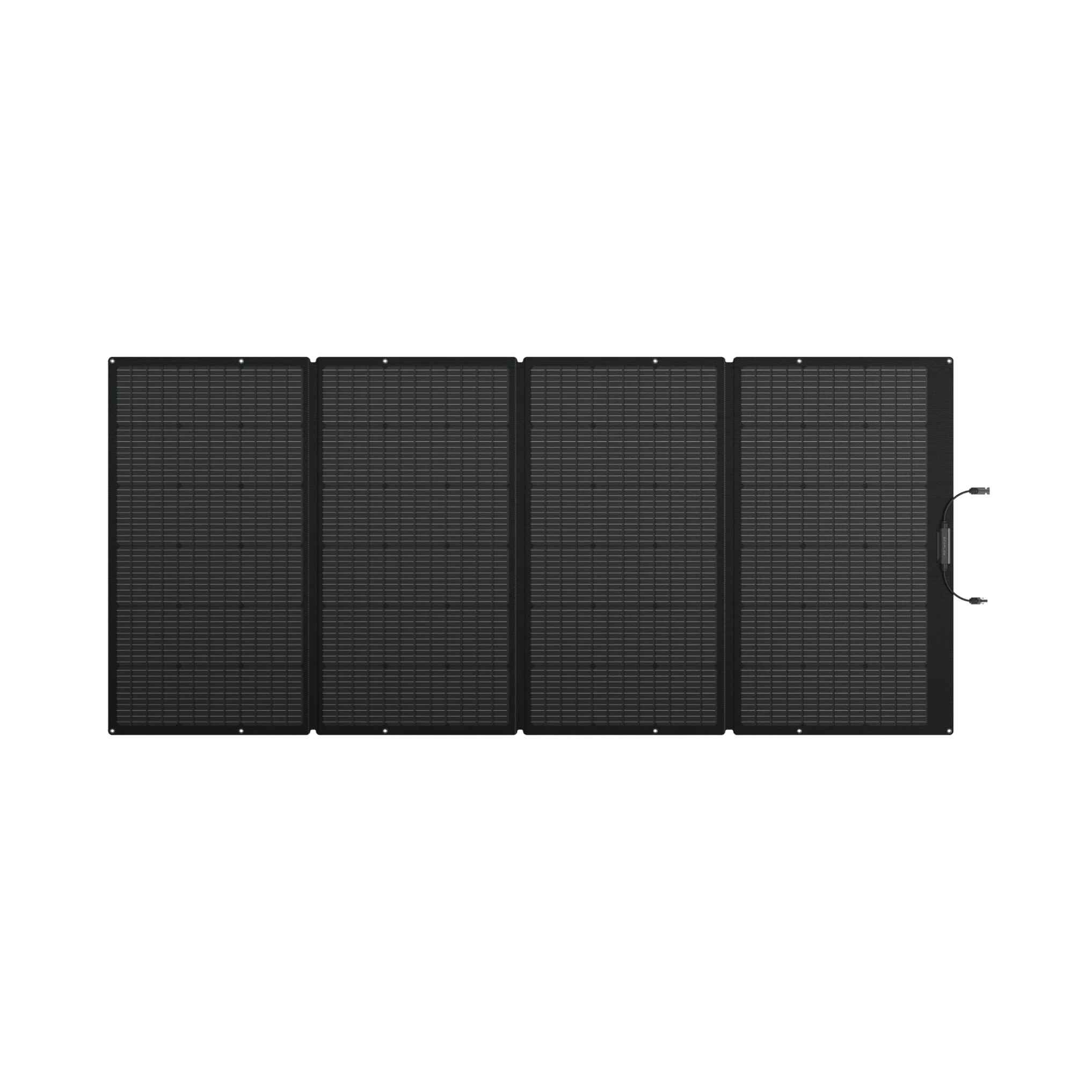 Détail du panneau solaire portable EcoFlow 400 W et de sa conception pliable