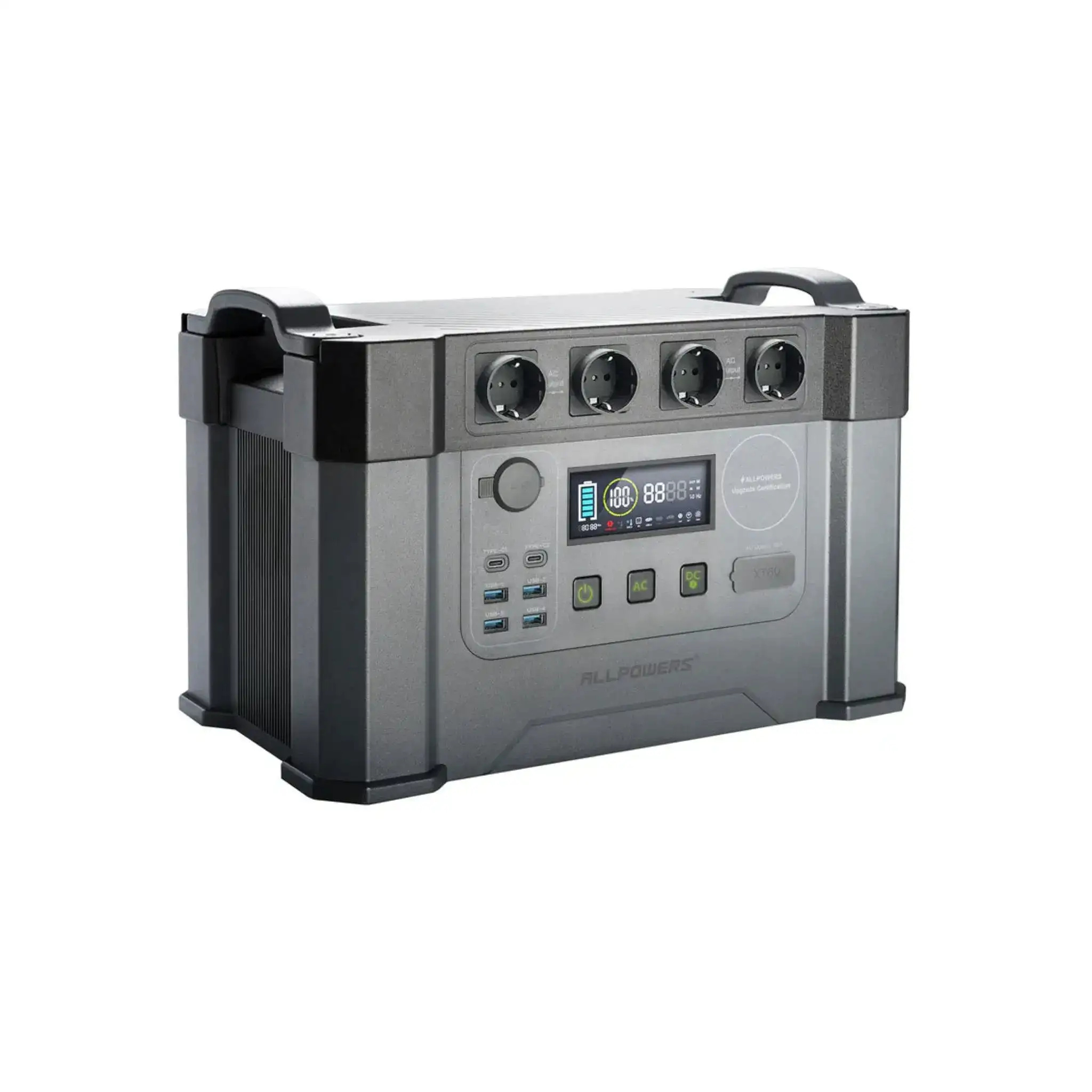 Vue complémentaire de la station électrique portable ALLPOWERS S2000 Pro de 1 451 Wh