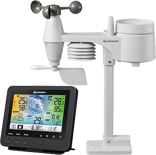 Station météo BRESSER Wi-Fi 5-en-1 avec capteur extérieur sans fil