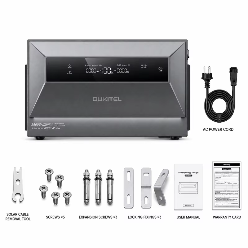 Centrale solaire Oukitel EP2500, vue 4