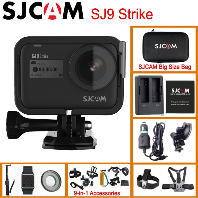 SJCAM-SJ9-Strike-Gyro-EIS-Supersmooth-4K-60FPS-WiFi-cam-ra-d-action-distance-Ambarella-puce