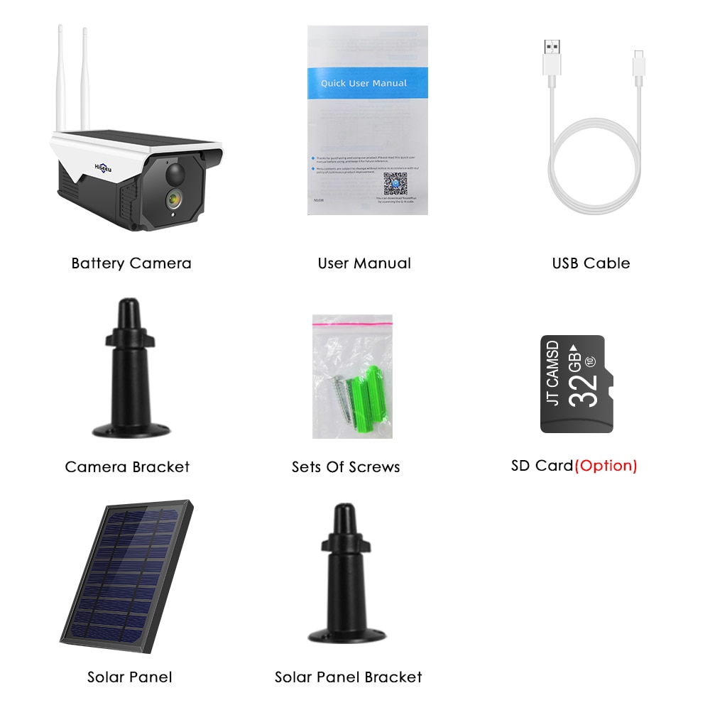 Caméra de surveillance Hiseeu 1080p avec option de carte mémoire